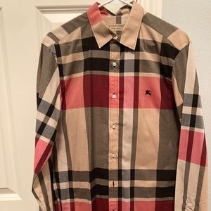 Burberry button up shirt